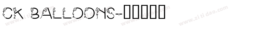 CK Balloons字体转换